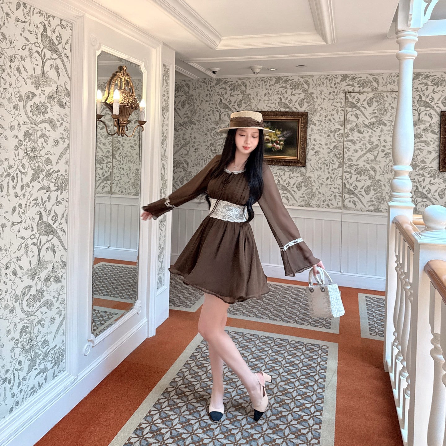 dress】ウエストレースミニワンピース N3770 – NANASTYLE