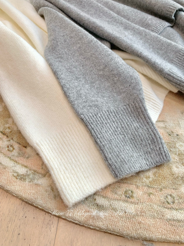 【set】レースドッキングキャミソールカーディガン×ニットセット Ｋ0640
