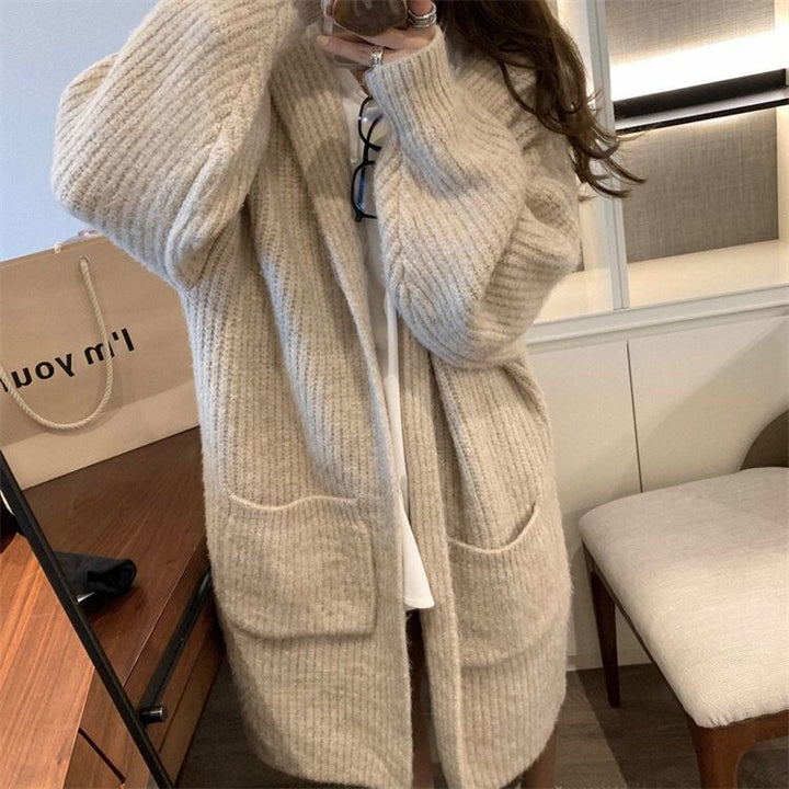 【outer】ロング丈ニットカーデ　M27074
