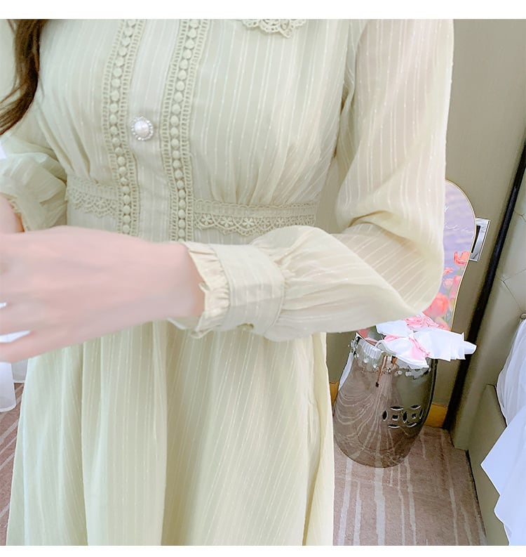 【dress】気質満点大人可愛いスウィートデートワンピース　M17644