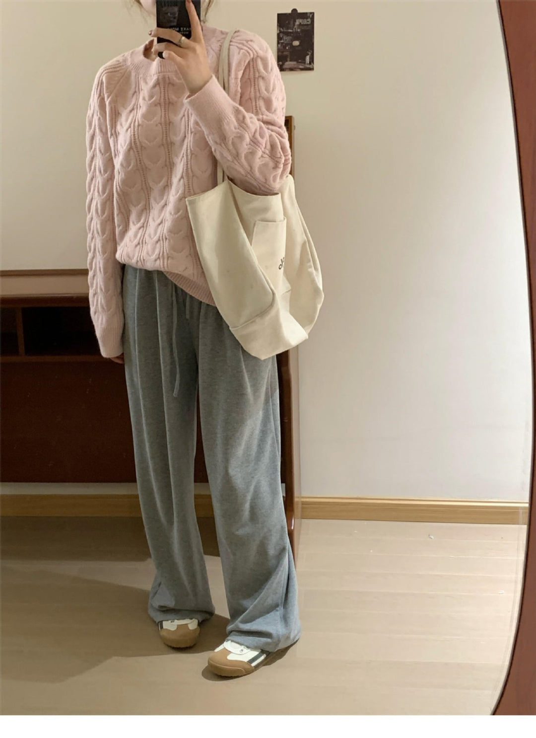 【tops】クルーネックニットセーター　M17980