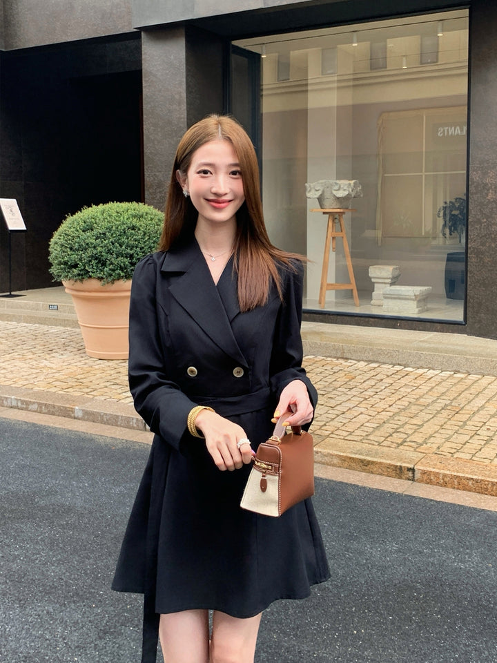 【dress】ベルト付きワンピース Q8964