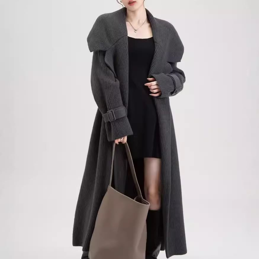 【outer】ロング丈ニットカーデ　M26872