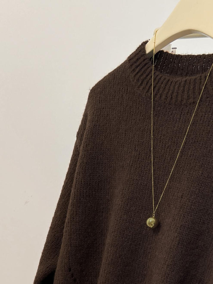 【tops】クルーネックニットセーター　M29281