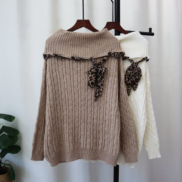 【tops】ボートネックニットセーター　M26870