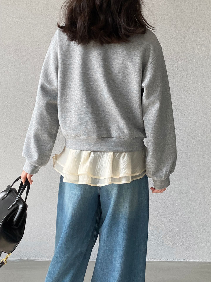 【tops】フェイクレイヤードトップス Q8246
