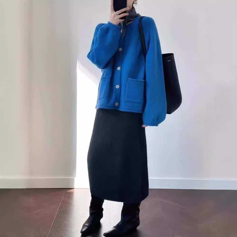 【outer】ニットカーデ　M27312