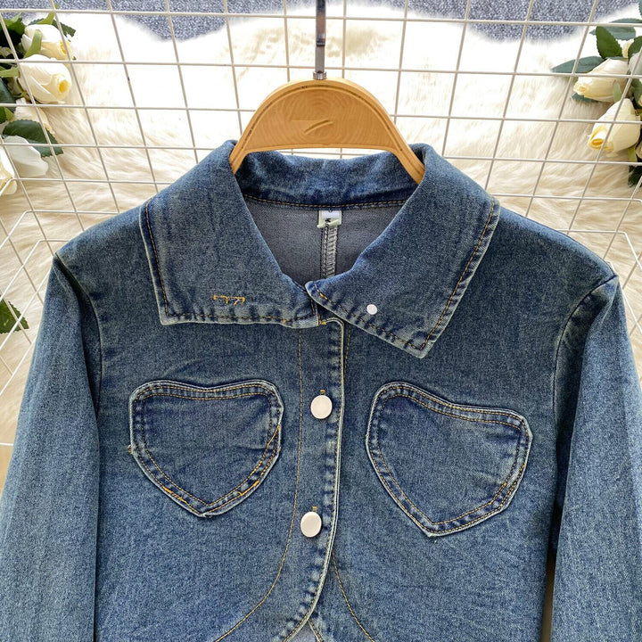 【set】不規則 イレギュラーデニムジャケット×スカートセット　M29827