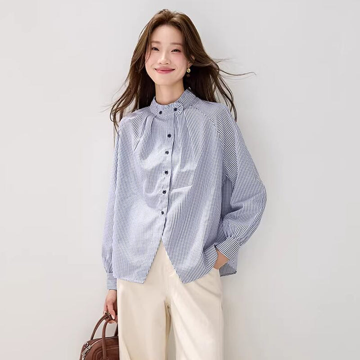 【tops】チェック柄シャツ Q8228