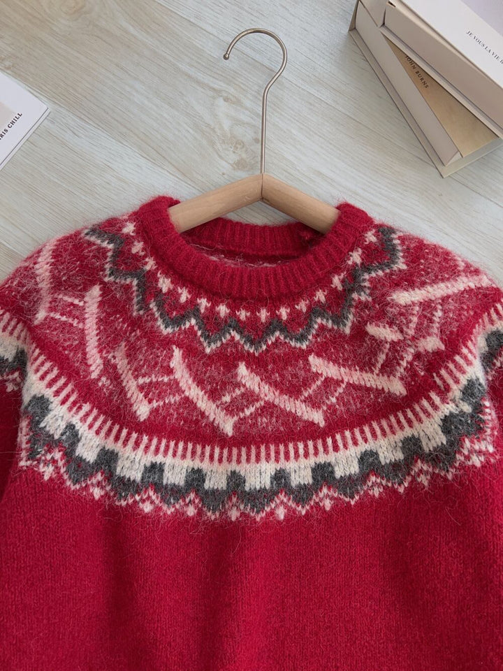 【tops】クルーネックニットセーター　M27109