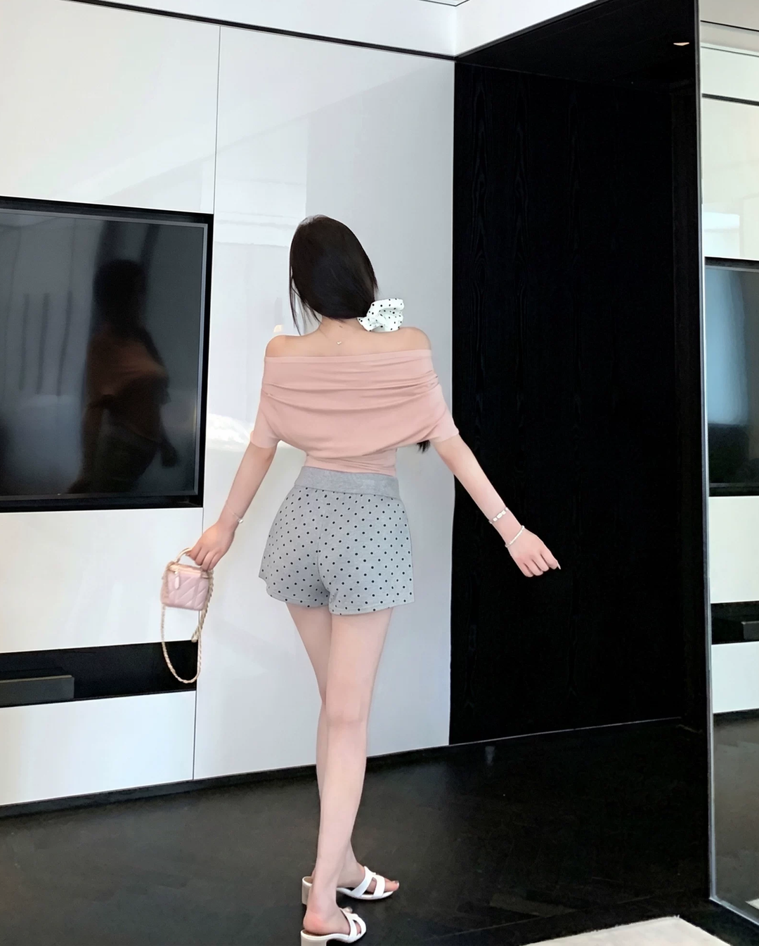 【bottoms】スポーツ風ショートパンツ Q8611