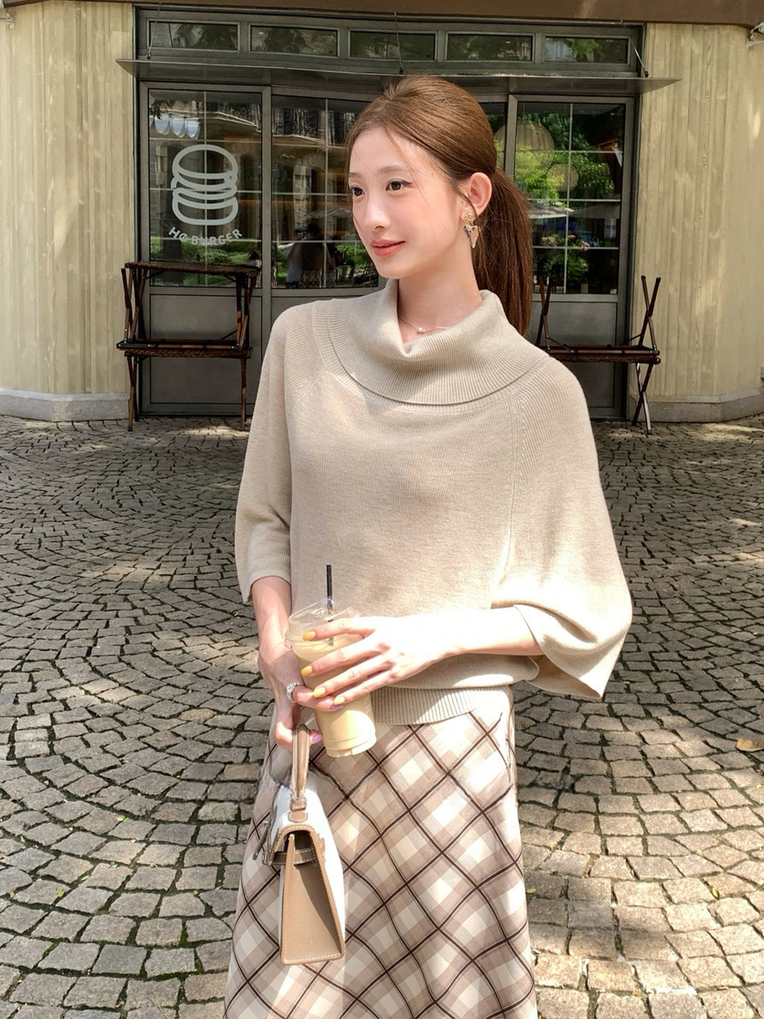 【tops】バットウィングスリーブニットトップス Q8997