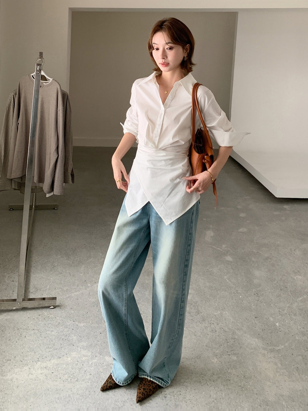 【tops】2WAYクロスシャツ Q9042
