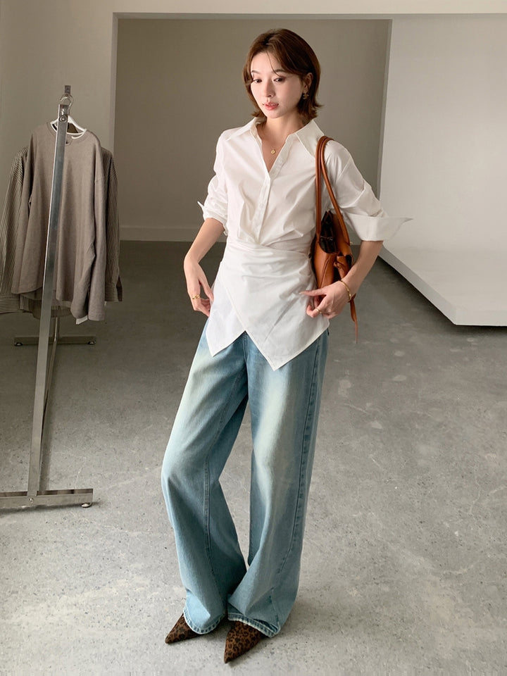 【tops】2WAYクロスシャツ Q9042