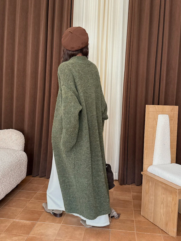 【outer】ロングニットカーディガン Q9163