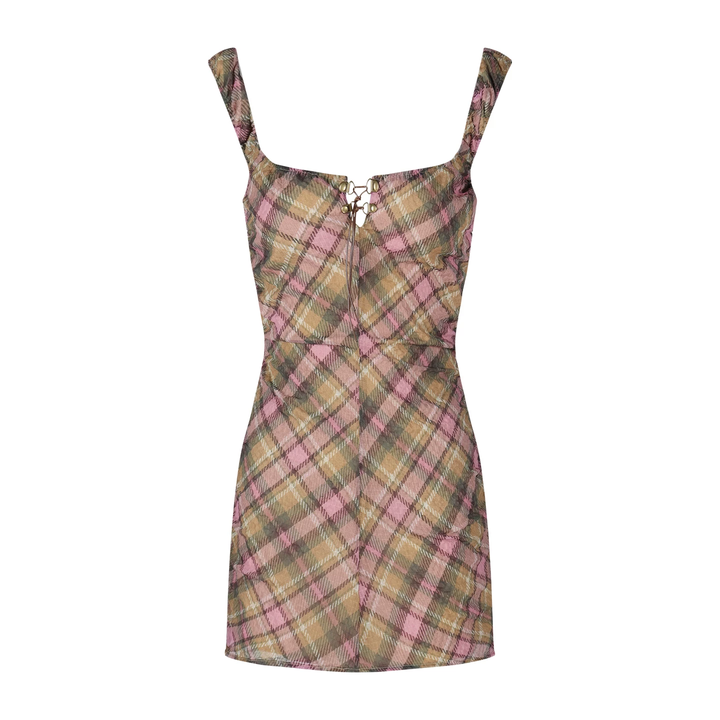 【dress】バックオーポンミニキャミワンピース Q8578