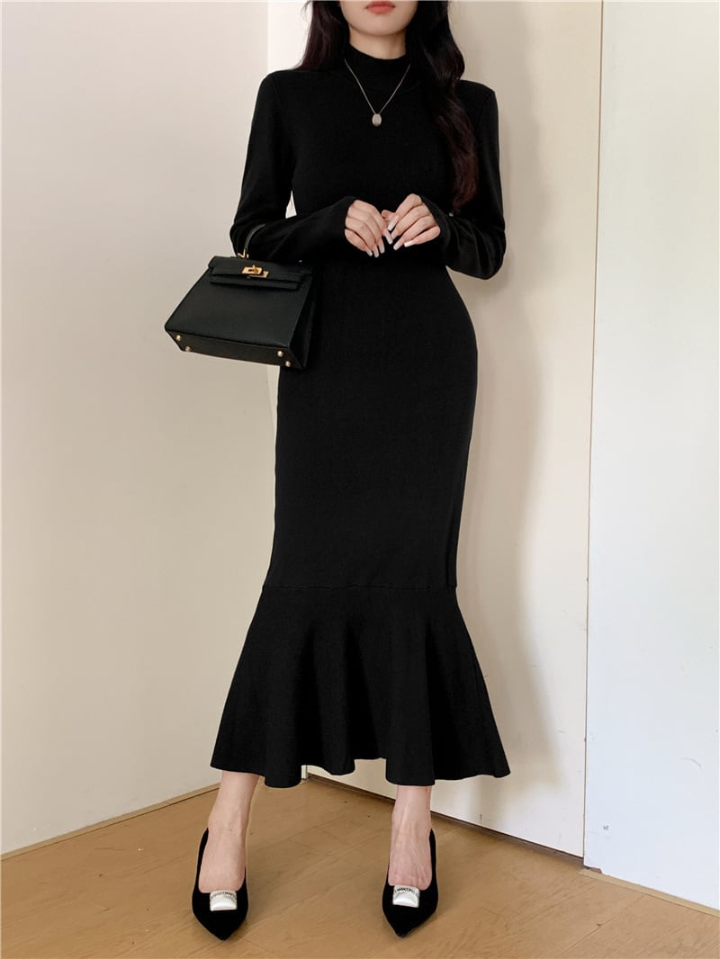 【dress】マーメイドニットワンピース　M26996