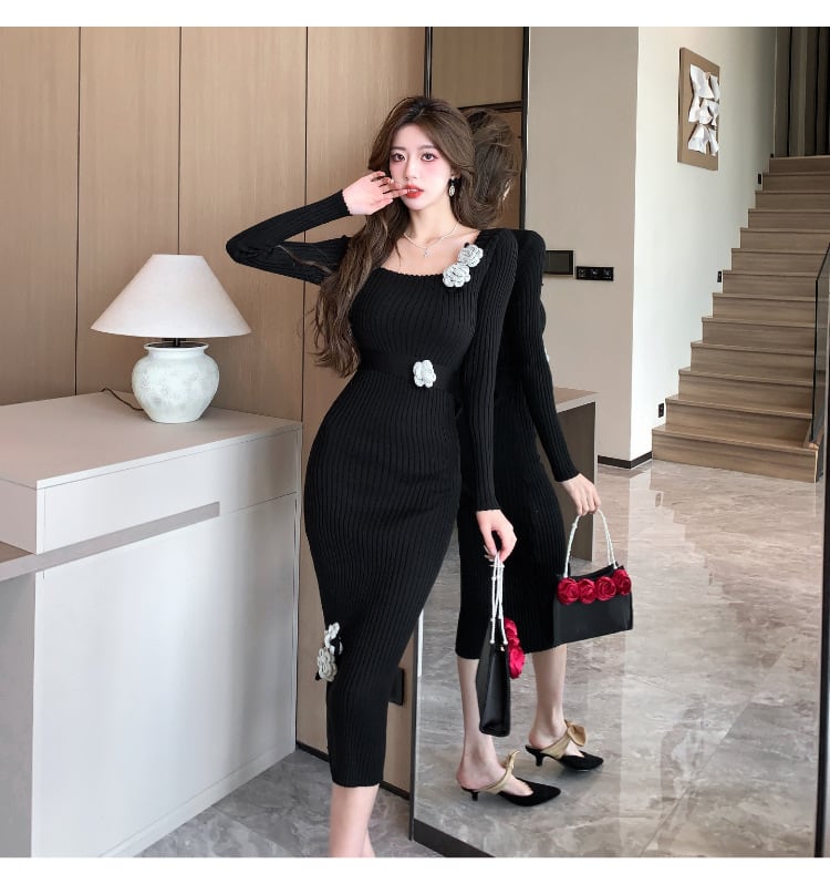 【dress】ニットワンピース　M18334