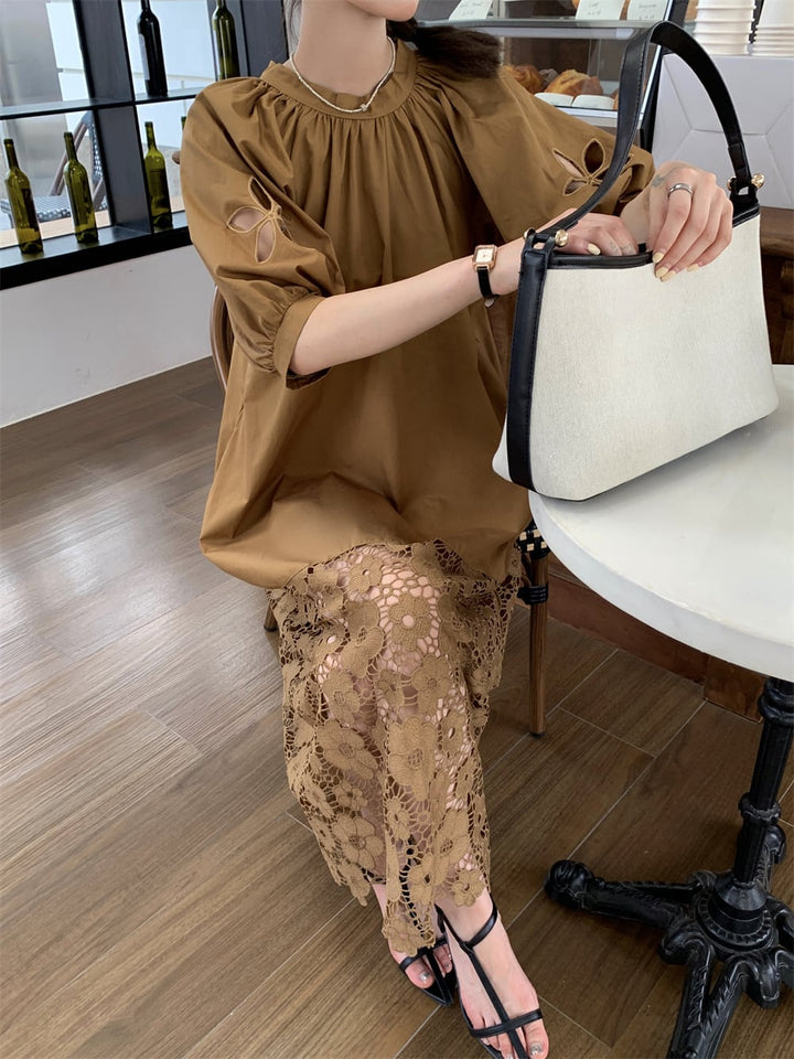 【dress】レースリボン付きワンピース　M24740