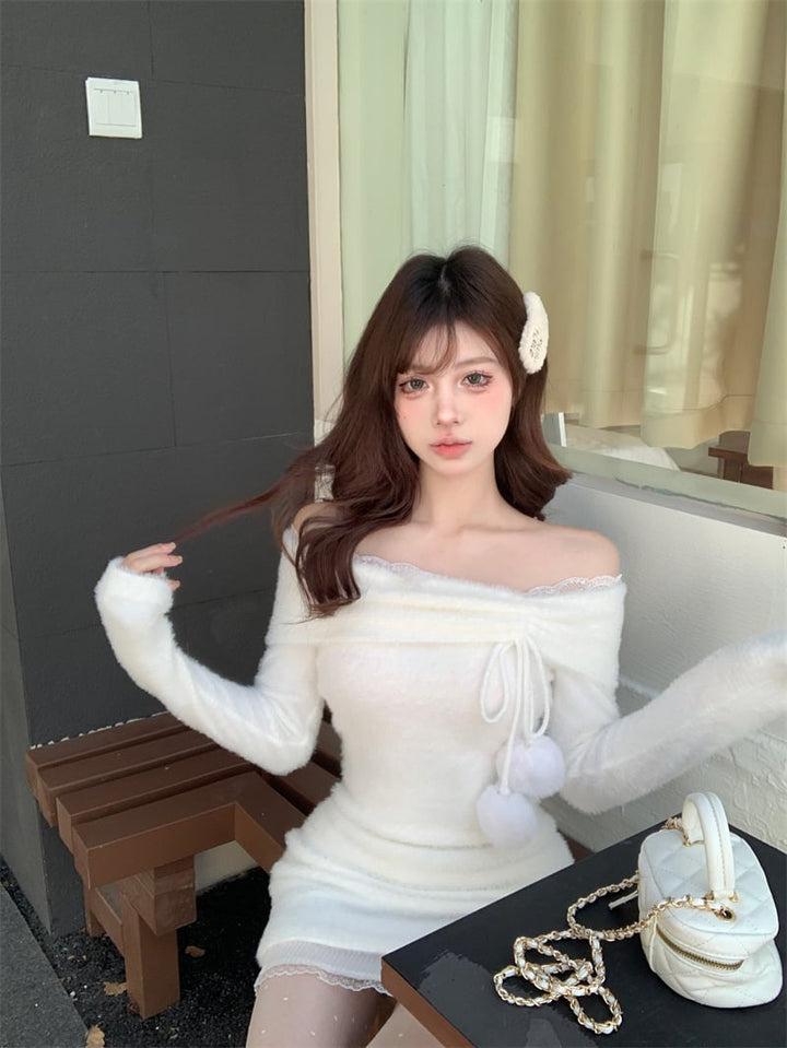 【dress】ボートネックワンピース　M26921