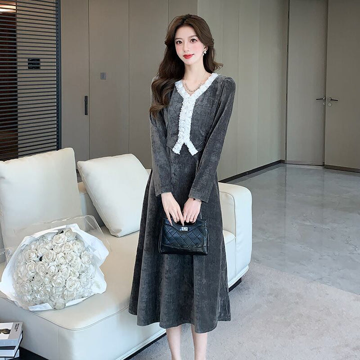 【dress】立体フラワーデートワンピース　M28255