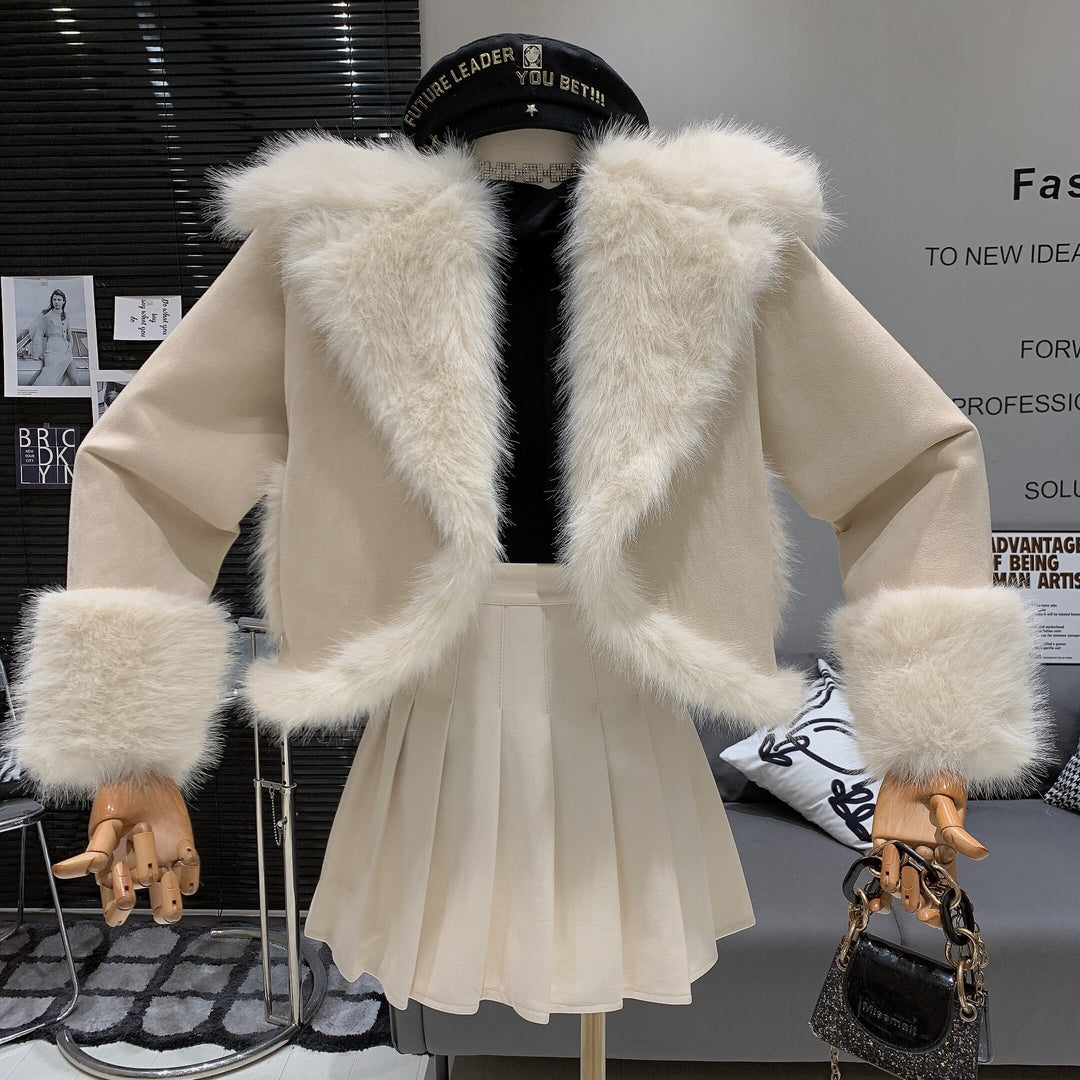 【outer】ファーショートコート　M27912