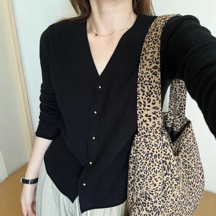 【outer】Vネックニットカーデ　M27609