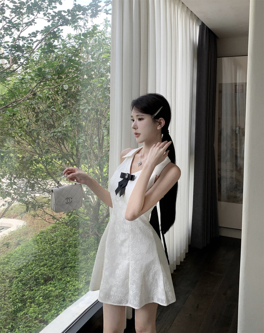 【dress】リボン付きワンピース　M24320