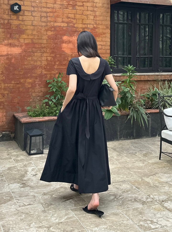 【dress】2色展開ロングワンピース Q8654