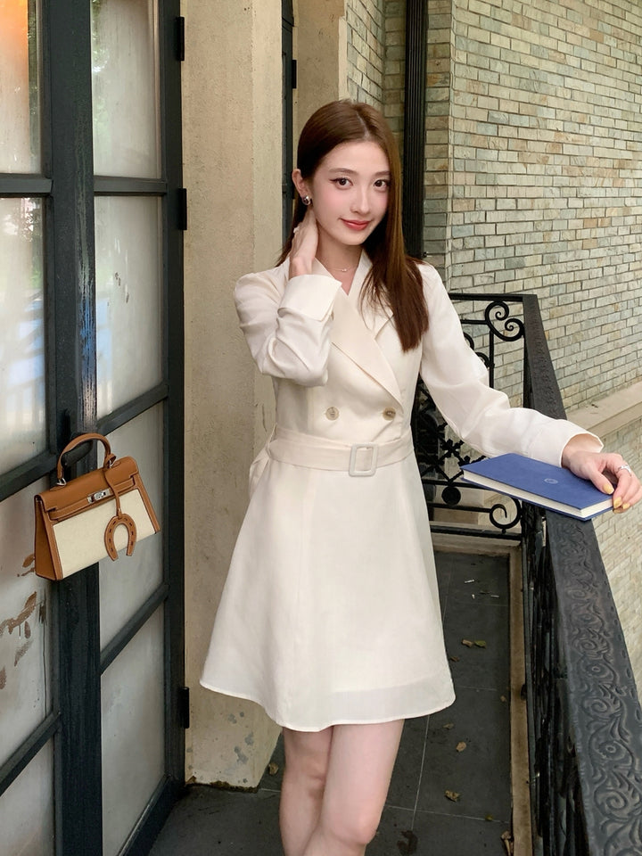 【dress】ベルト付きワンピース Q8964