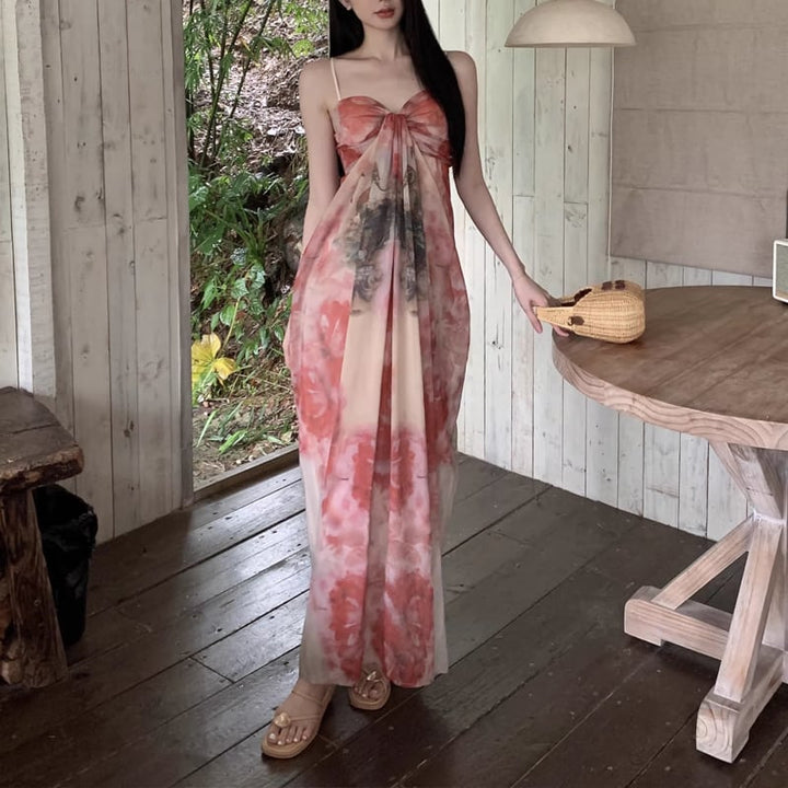 【dress】ロングキャミワンピース Q8334