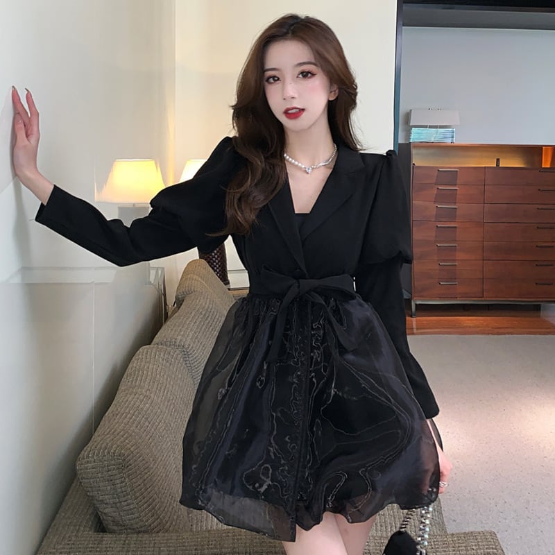 【dress】おしゃれ度高まるエレガントデートワンピース　M17423