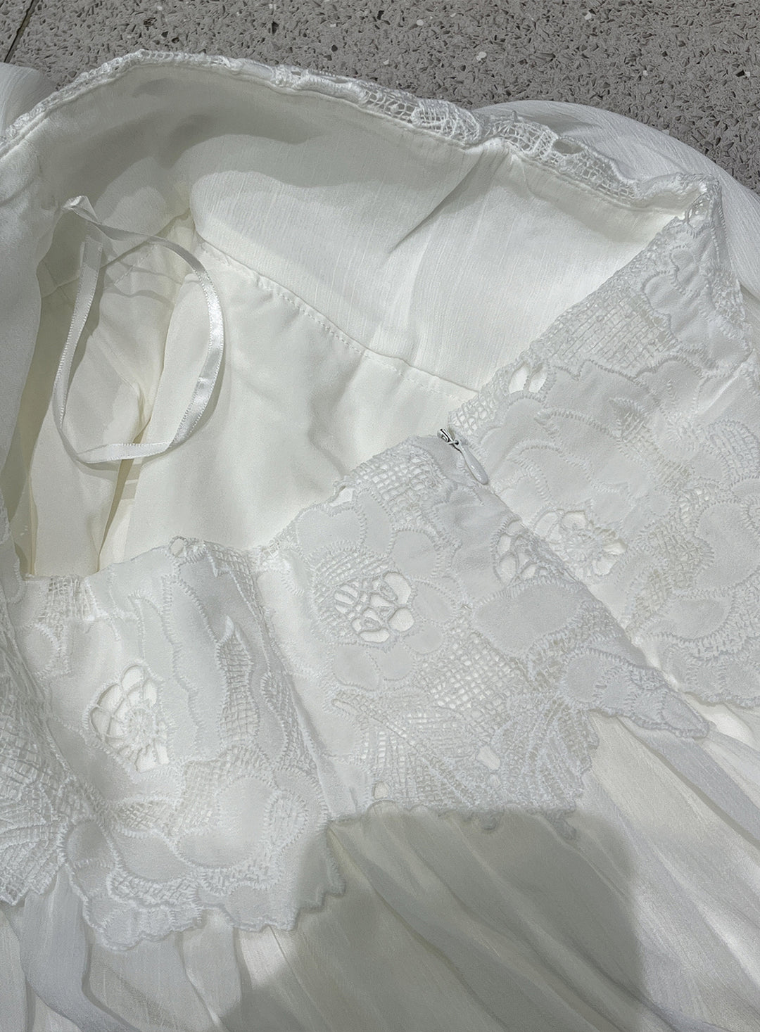 【set】ノースリーブレーストップス×ロングスカートセット Q8699