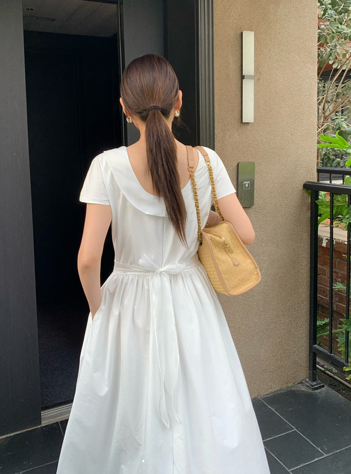 【dress】2色展開ロングワンピース Q8654