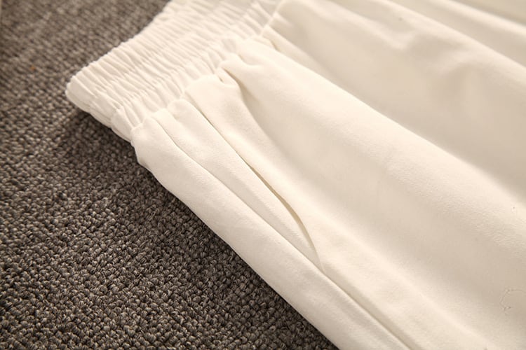 【set】ニットTシャツ+ショートパンツセットアップ　M17197