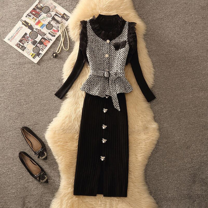 【tops】レースツイードベスト　N2252