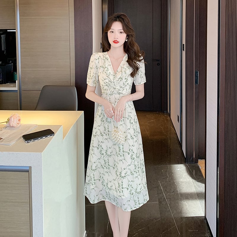 【dress】花柄ワンピース　M22275