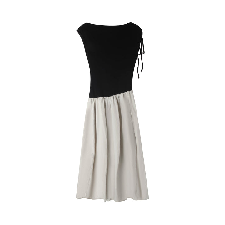 【dress】ドッキングロングワンピース Q8805