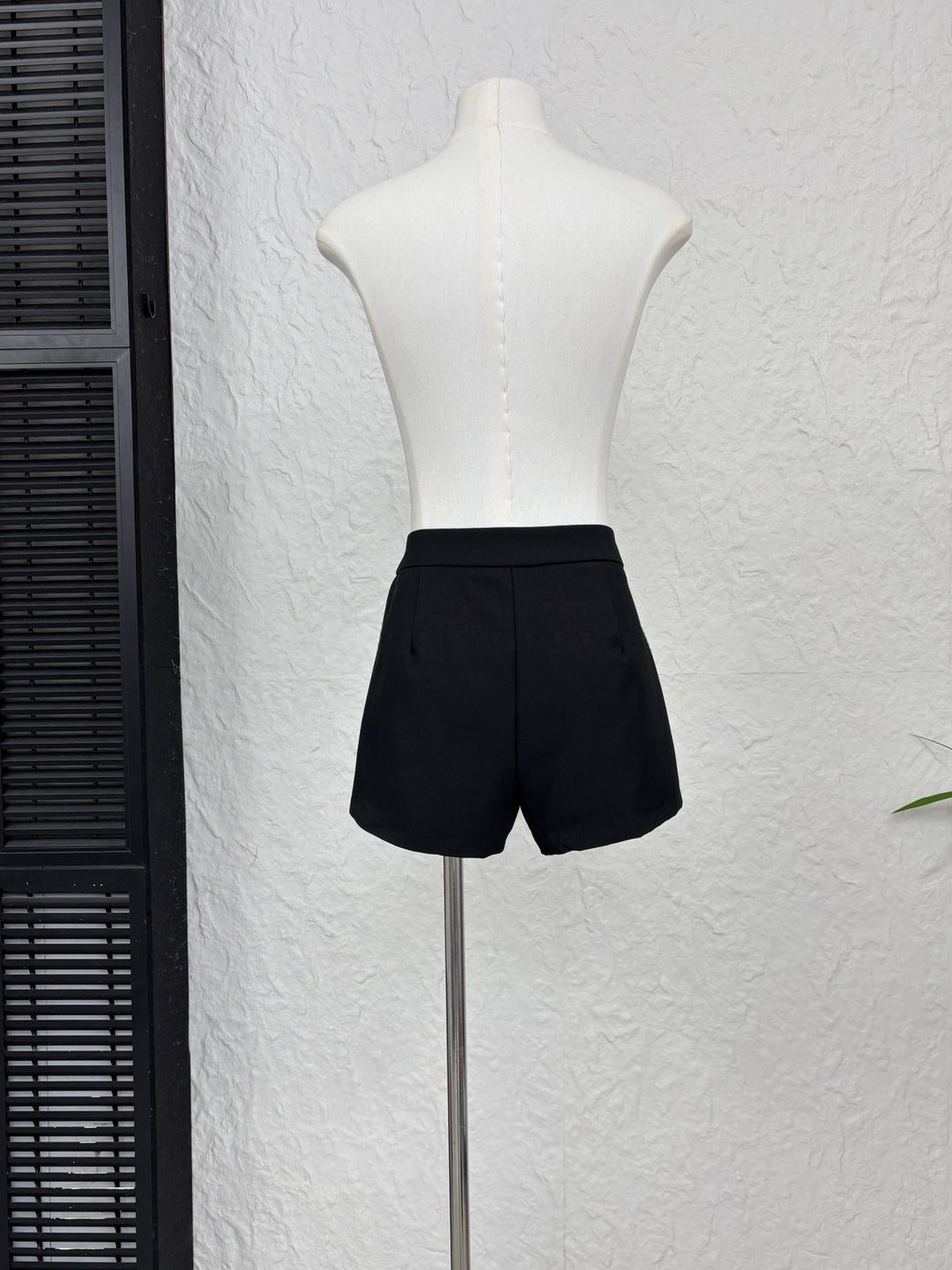 【set】ファー付きニットトップス×ショートパンツセット Q9246
