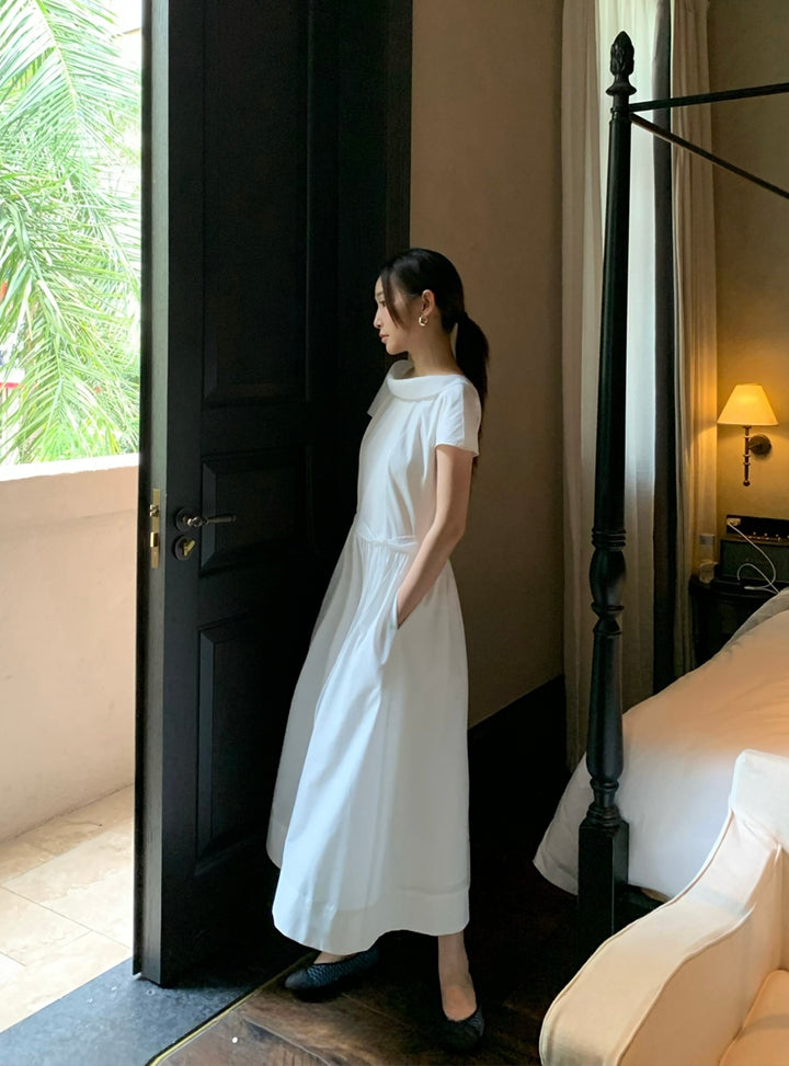 【dress】2色展開ロングワンピース Q8654