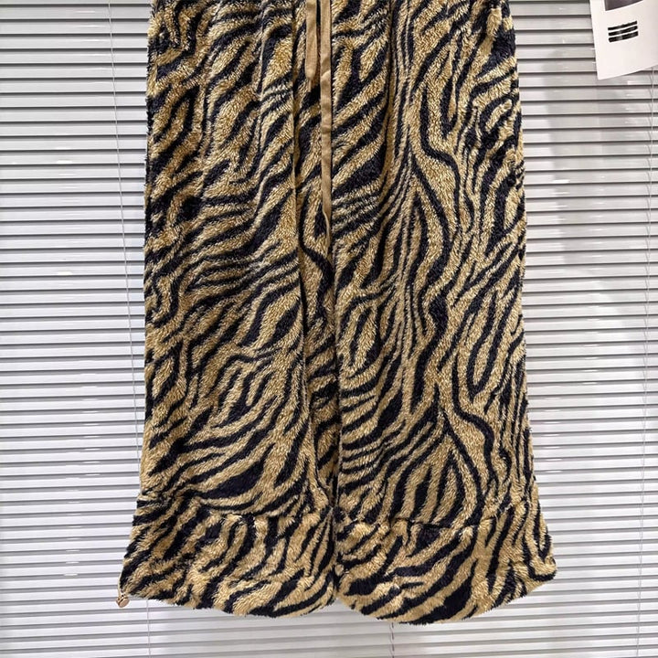 【bottoms】ヒョウ柄ワイドパンツ Q7743