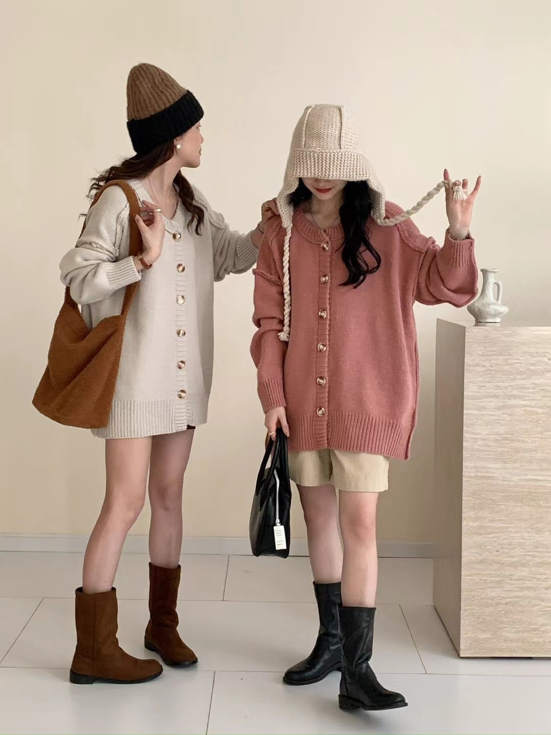 【outer】ニットカーデ　M26004