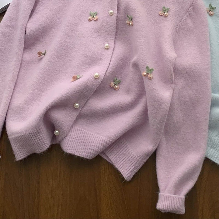 【outer】パールニットカーデ　M29461