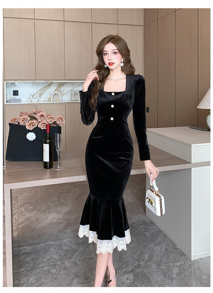 【dress】マーメイドワンピース　M18538