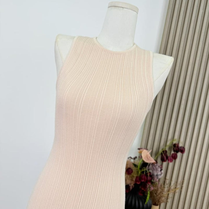 【dress】ノースリーブニットワンピース Q7812