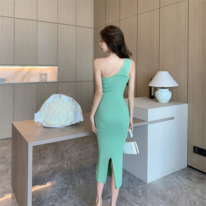 【dress】主役級ファッションデートワンピース着瘦せ　M17491