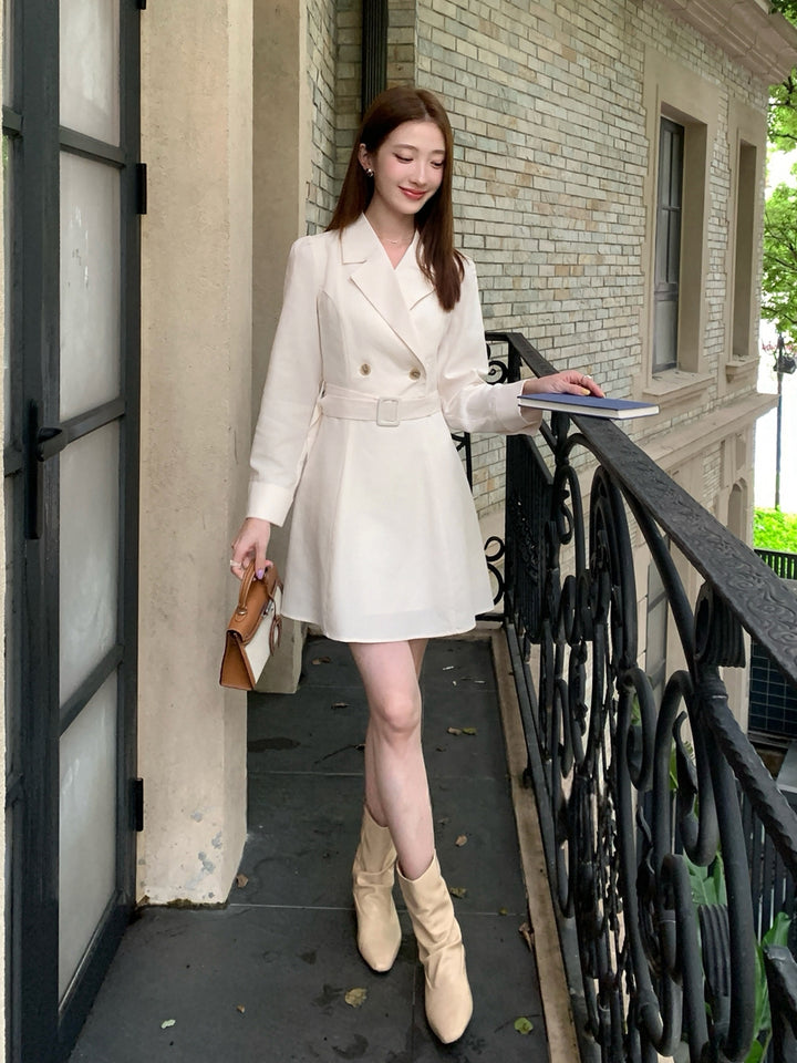 【dress】ベルト付きワンピース Q8964