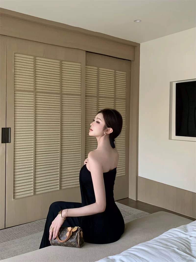 【dress】ロングチューブドレス Q8614