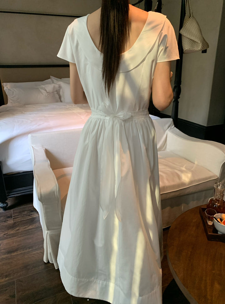 【dress】2色展開ロングワンピース Q8654
