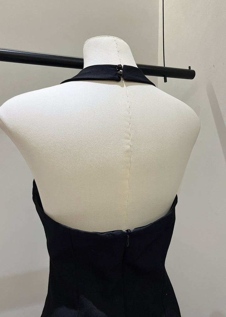 【set】ホルターネックトップス×ベルボトムセット Q8696